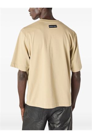 Beige cotton T-shirt MARINE SERRE | MTT077ACJER0009BG40